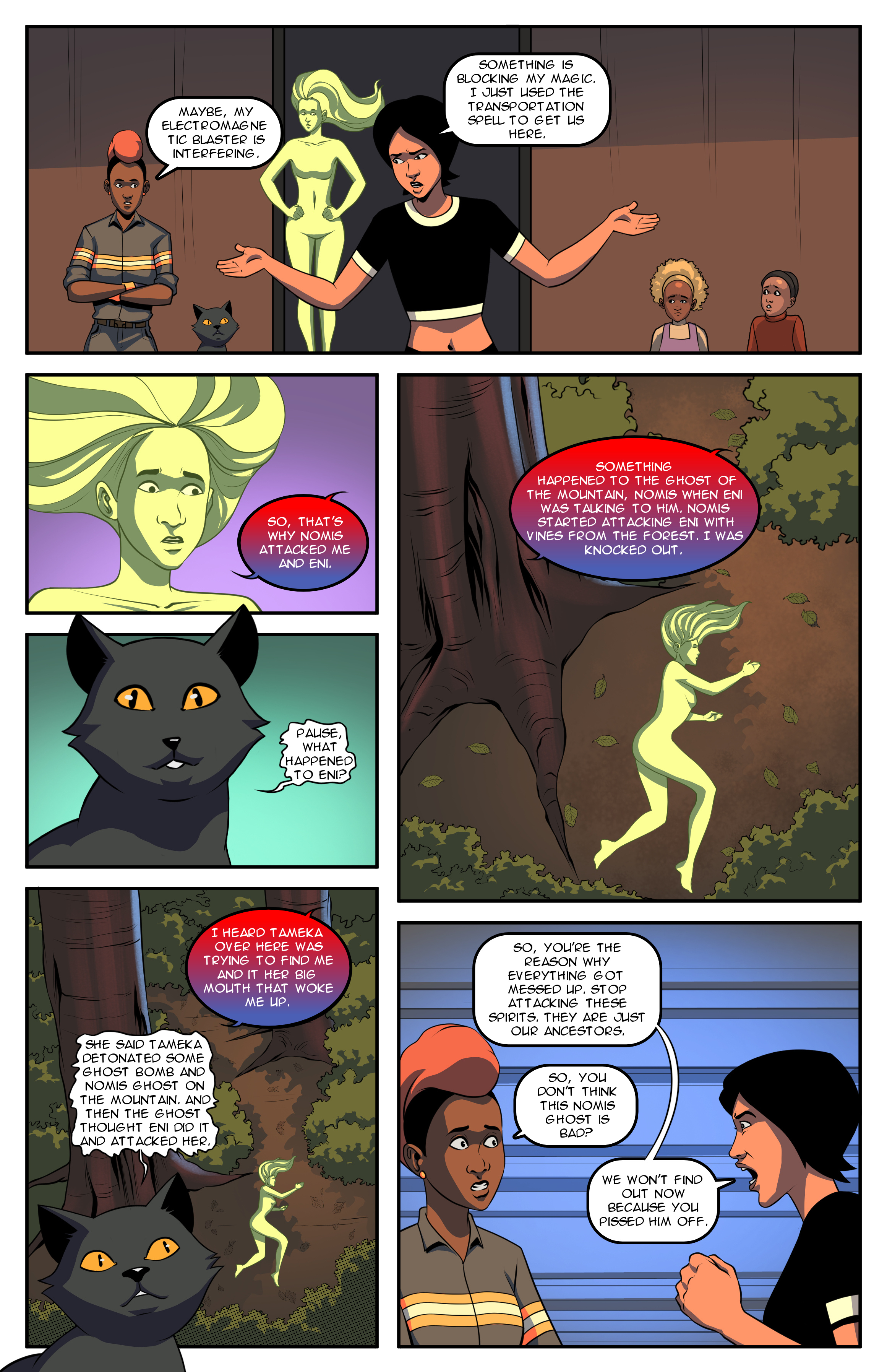 Lettering work — Sound effects and dialogue